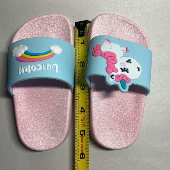 Kids Slippers Slide Sandals Unicorn for Girls - Picture 3 of 7
